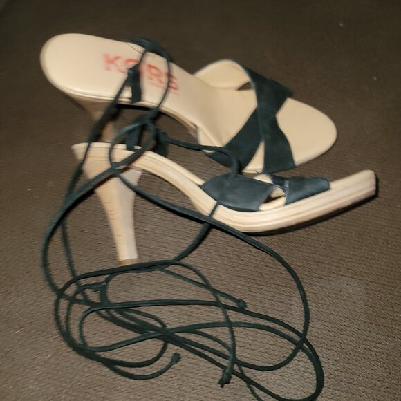 Michael Kors Lace Up High Heel Sandals - Picture 8 of 13